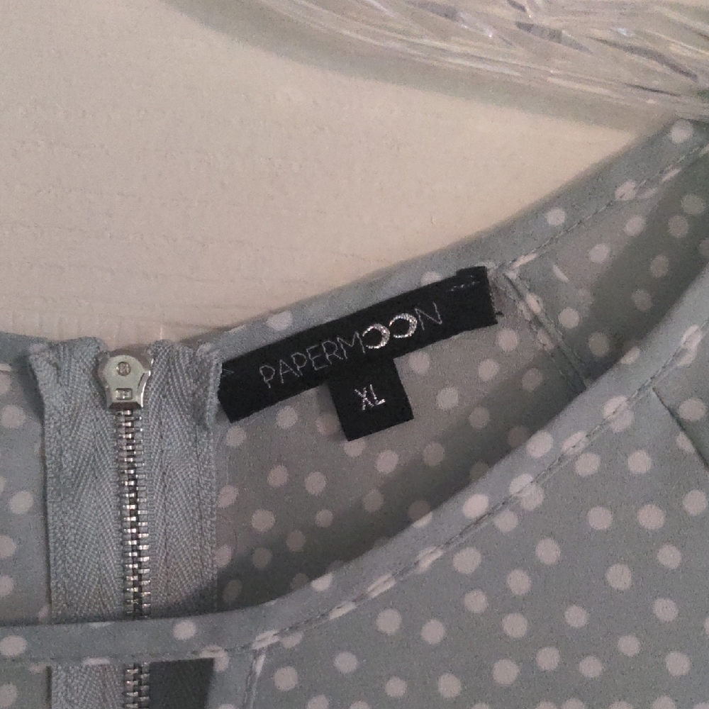 EUC✨ PAPERMOON XL mint/light blue Coraley 3/4 Tie Sleeve Blouse from Stitchfix - Picture 14 of 17